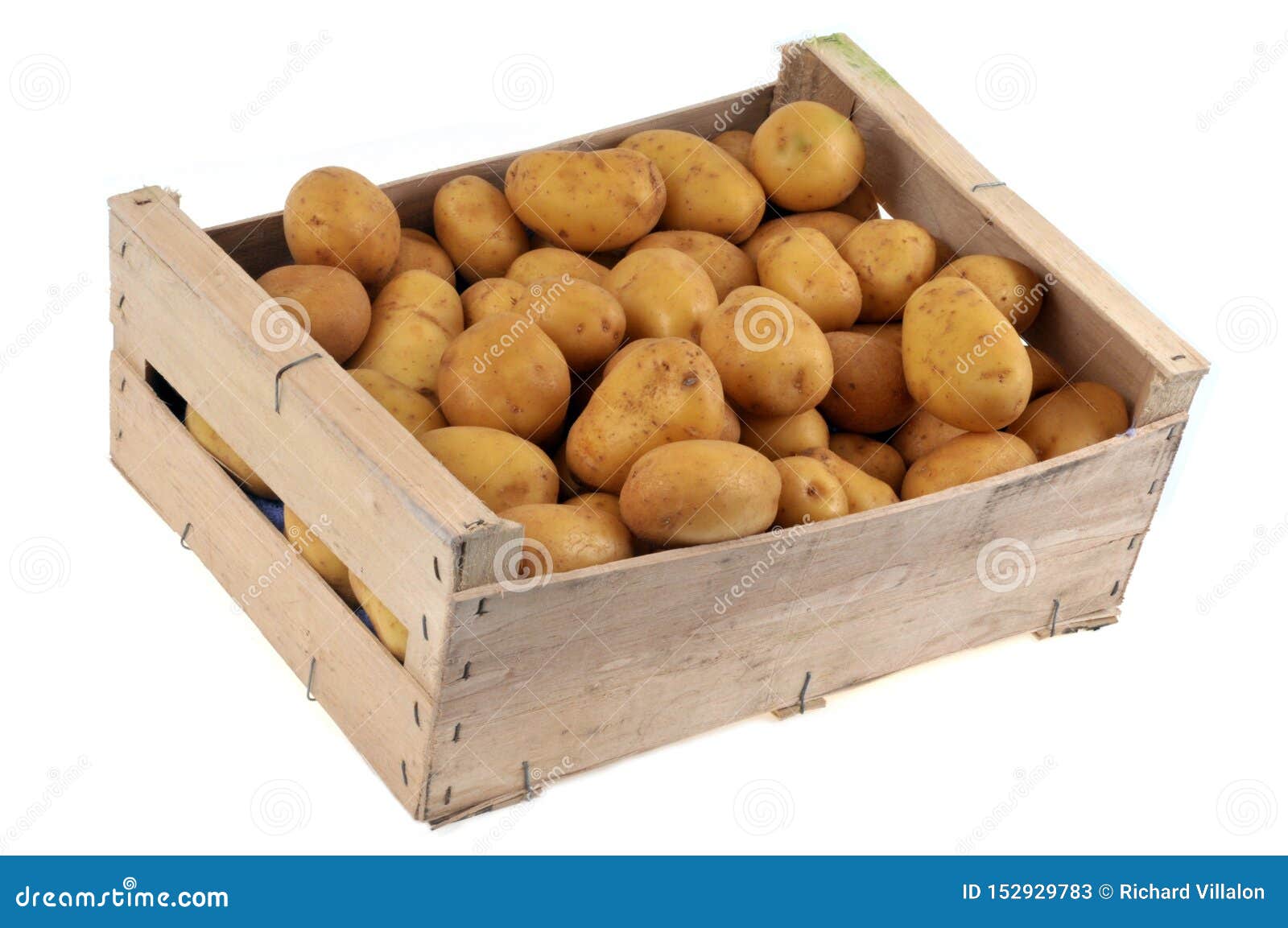 Download Wooden Crate Of Potatoes On A White Background Stock Image Image Of Isolated Closeup 152929783 Yellowimages Mockups