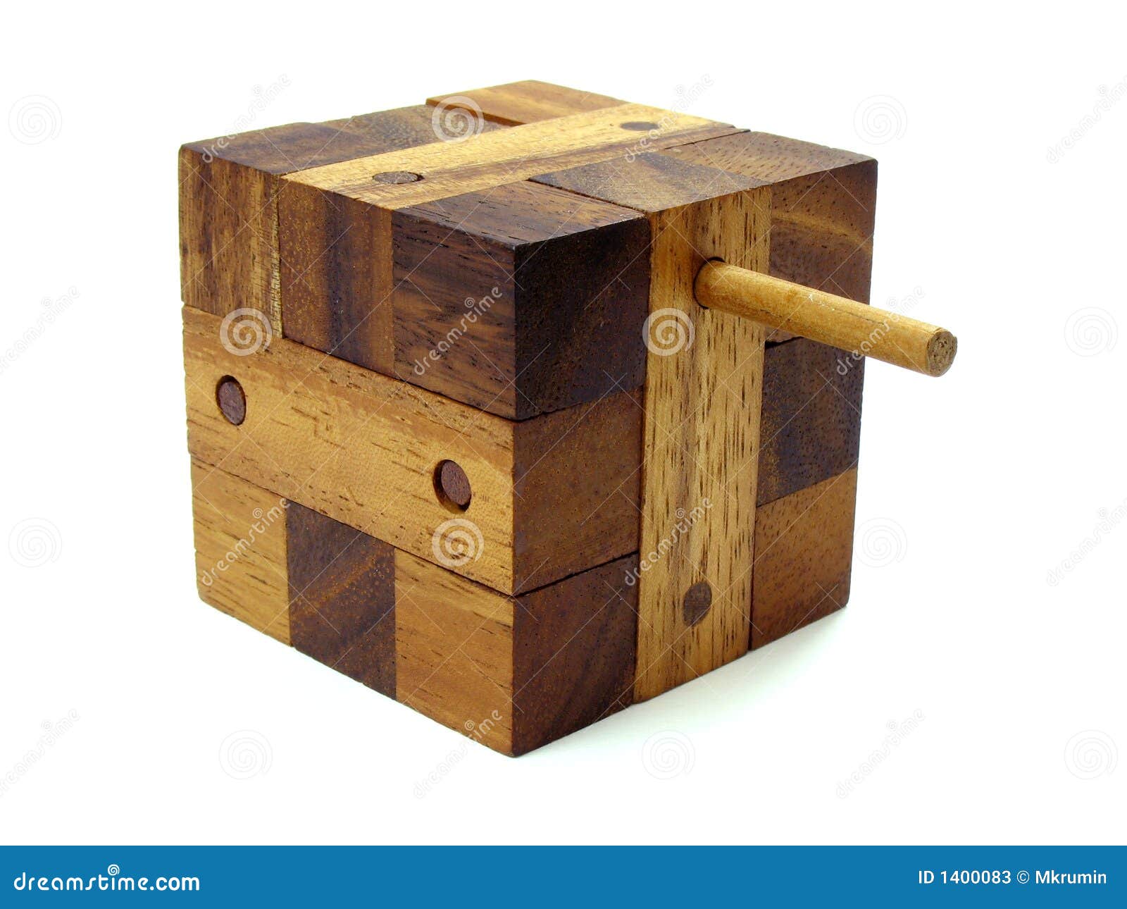 Wooden Cube Puzzle 2 Stock Photos - Image: 1400083