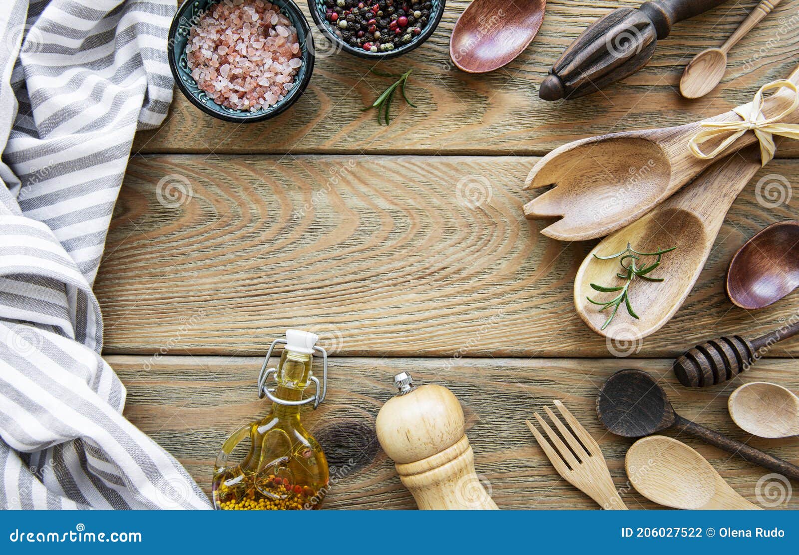 Wooden Cutlery Kitchen Ware Stock Photo Image of serve, food 206027522