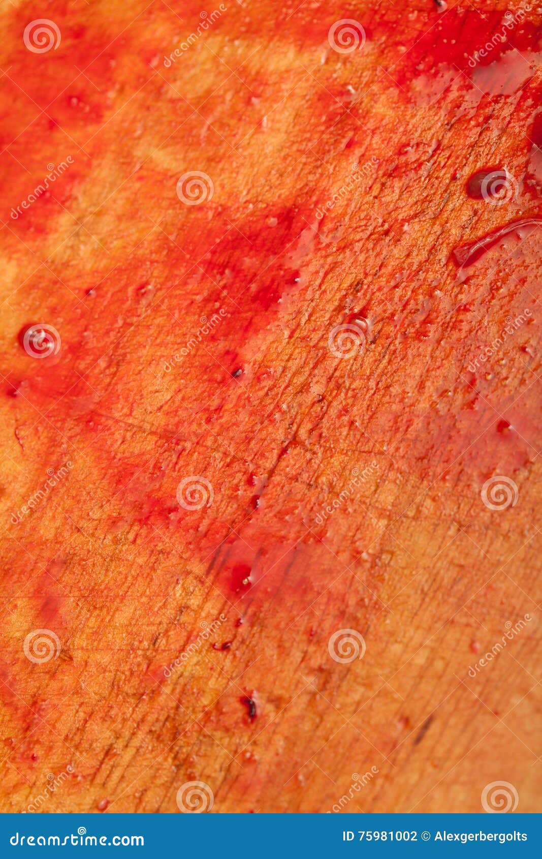 Wooden Cutting Board with Blood Stock Photo Image of white, bloody