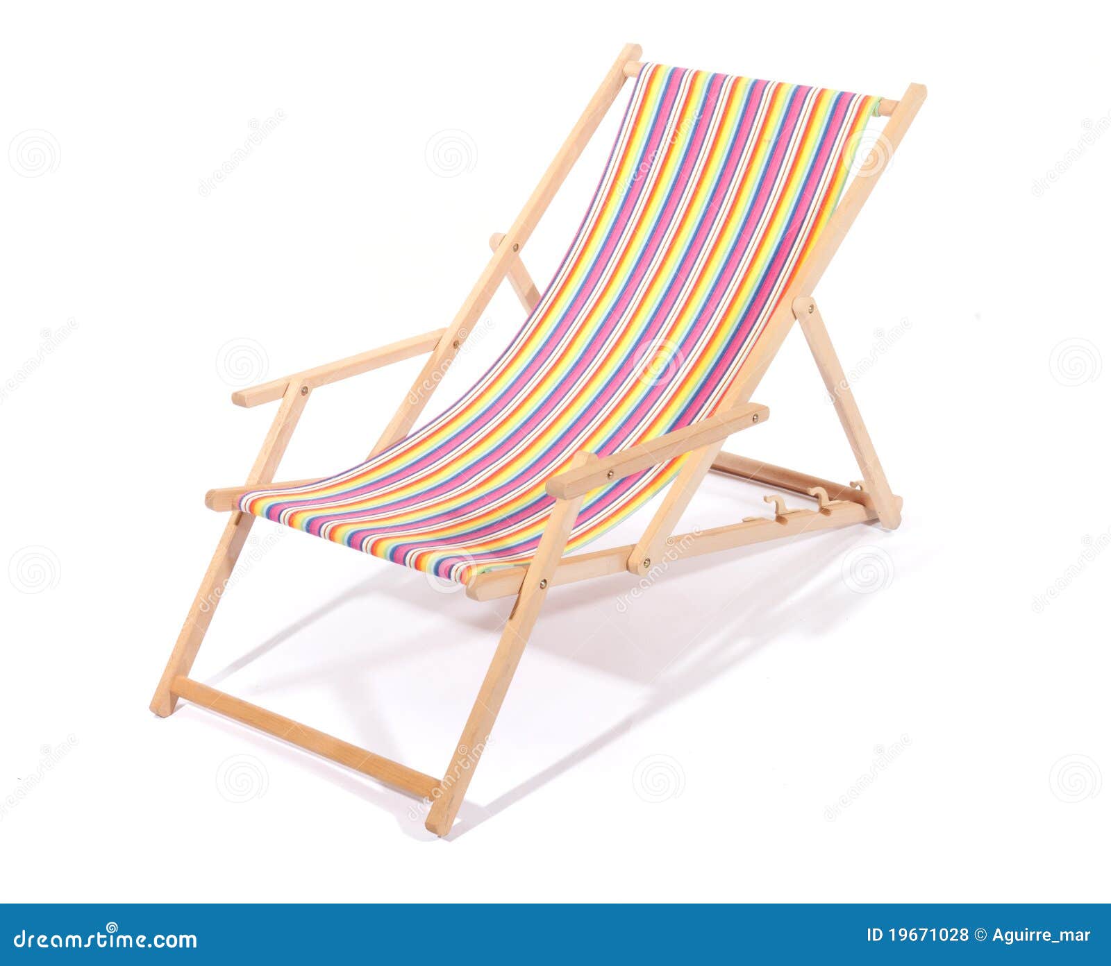 Wooden deck chair stock photo. Image of isolated, seaside - 19671028