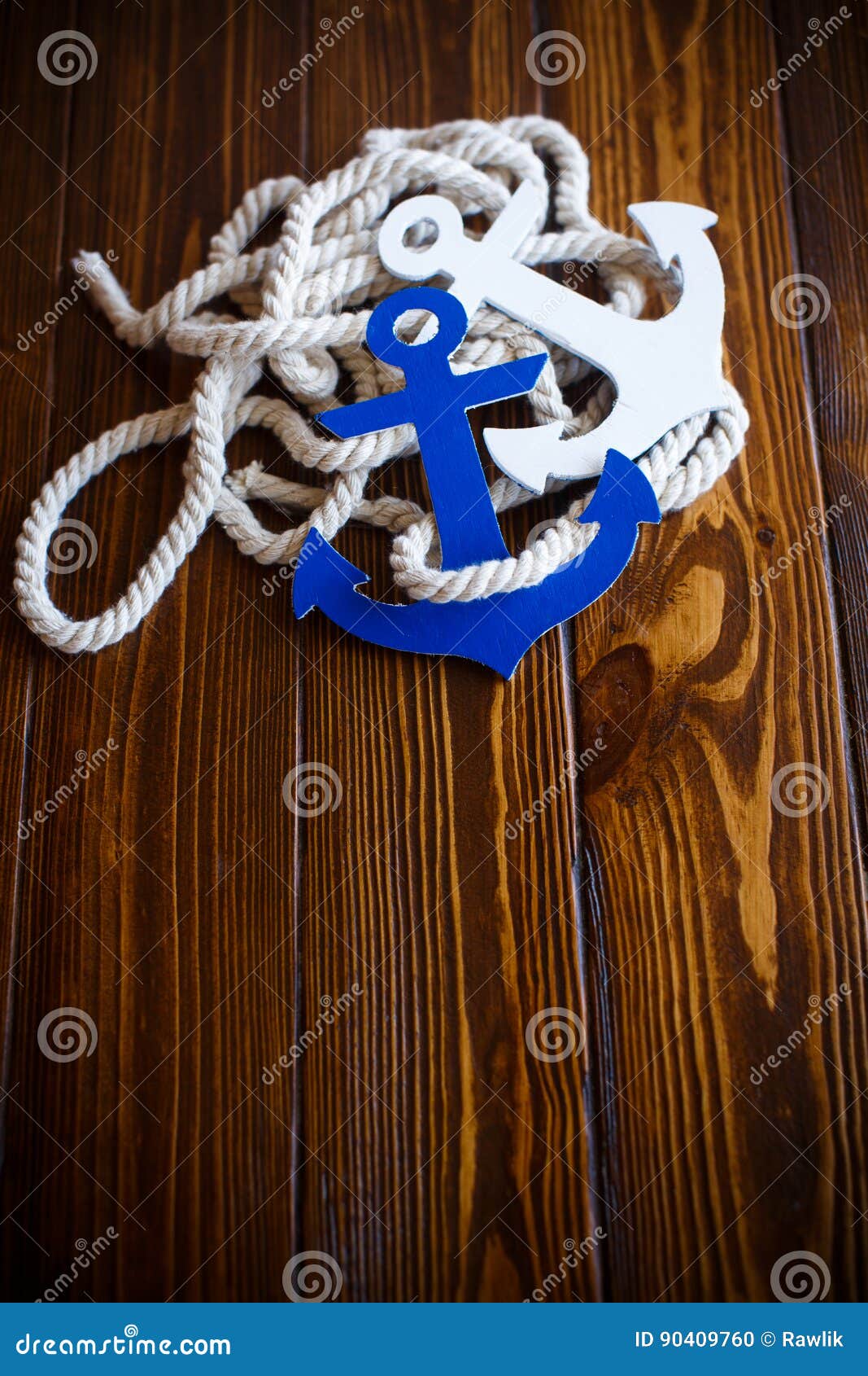 Wooden decorative anchor stock photo. Image of anchor 90409760