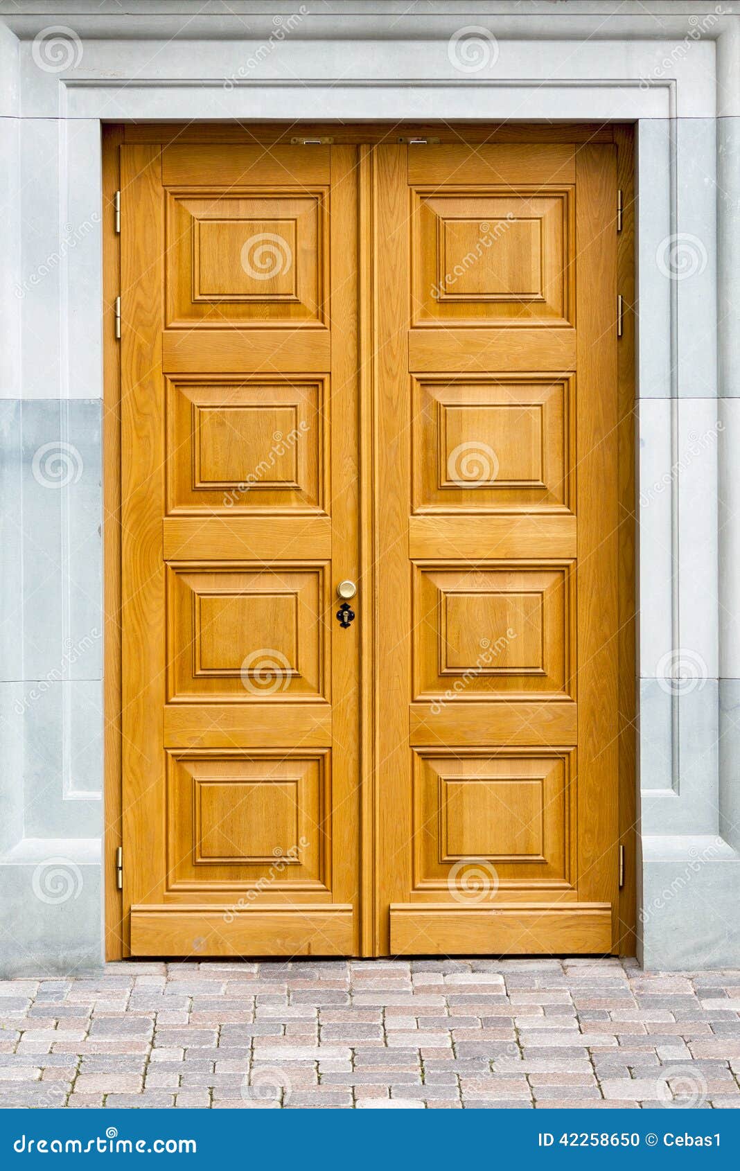 Wooden decorative doors stock photo. Image of aged, orange 42258650