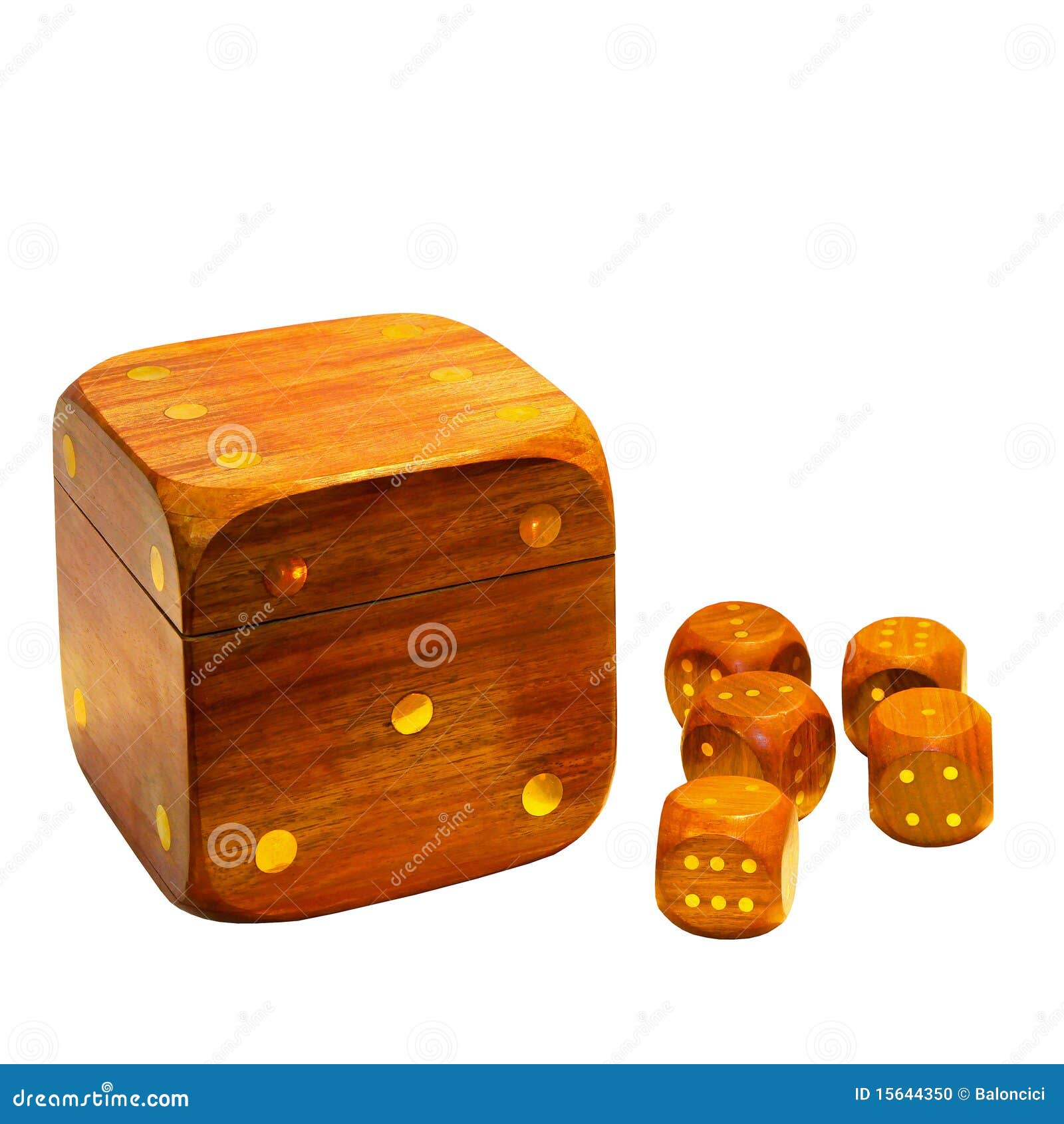 Wooden dices stock photo. Image of games, decor, path 15644350