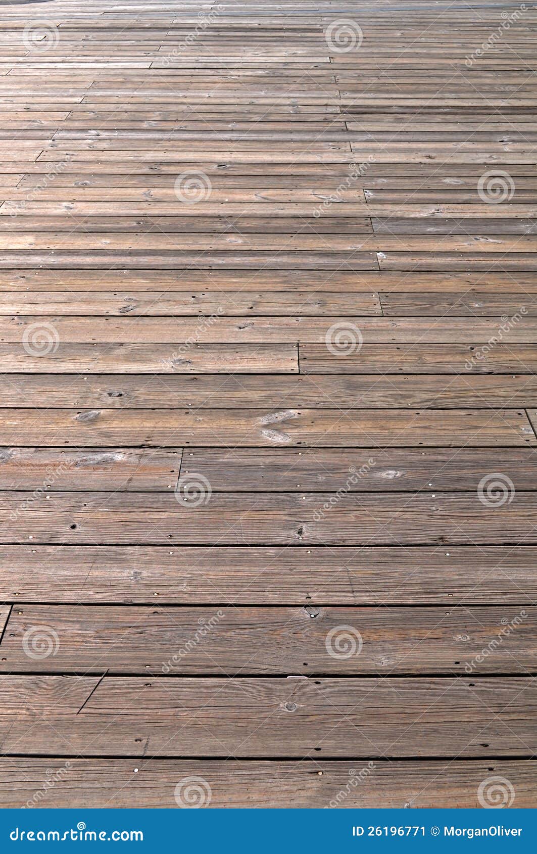 Wooden Dock Background, horizontal view. 4x4 wooden aged wooden dock, horizontal pattern