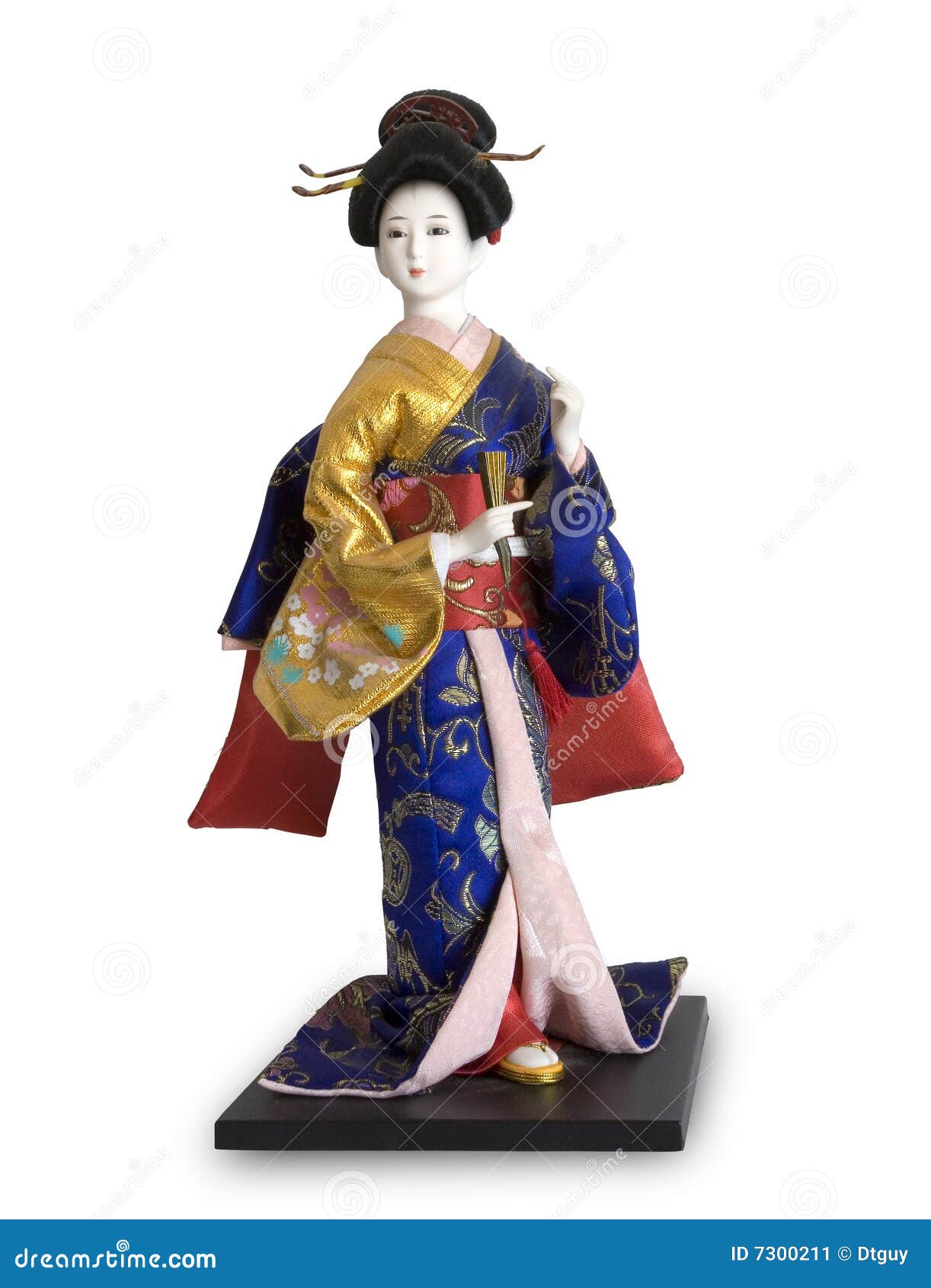 Wooden doll stock image. Image of ligneous, people, japan - 7300211