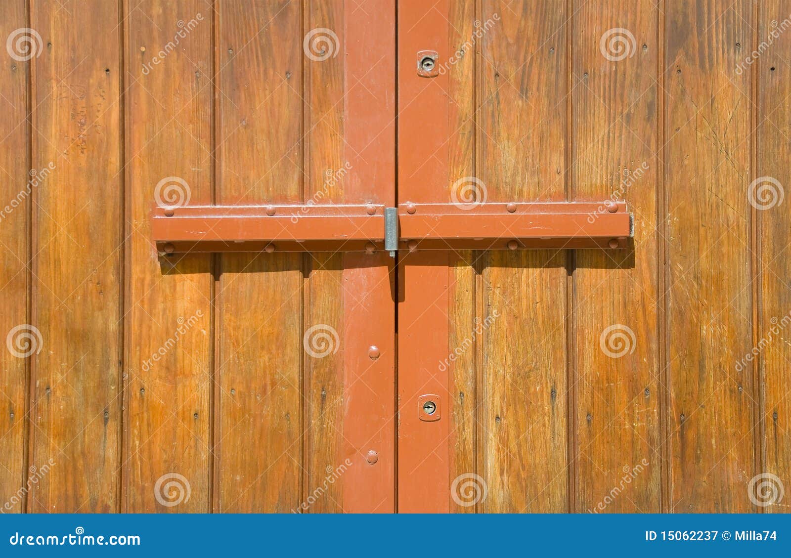 wooden door.