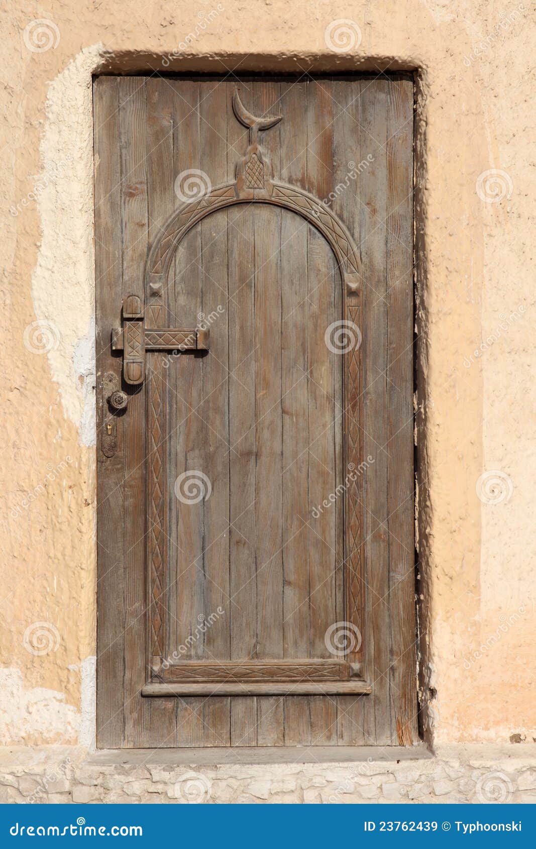 Wooden door of a mosque stock image. Image of door, closed 23762439