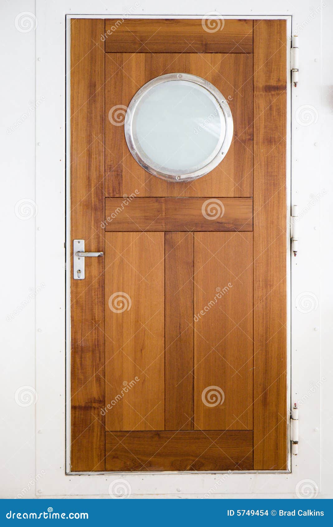 Wooden door on ship stock photo. Image of stained, varnish ...