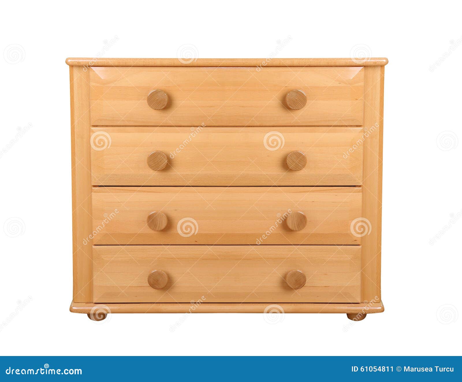 wooden dresser  on white