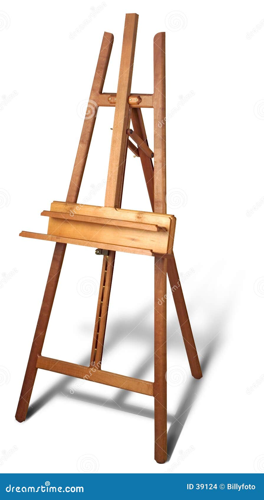 Wooden easel stock photo. Image of paint, wood, canvas ...