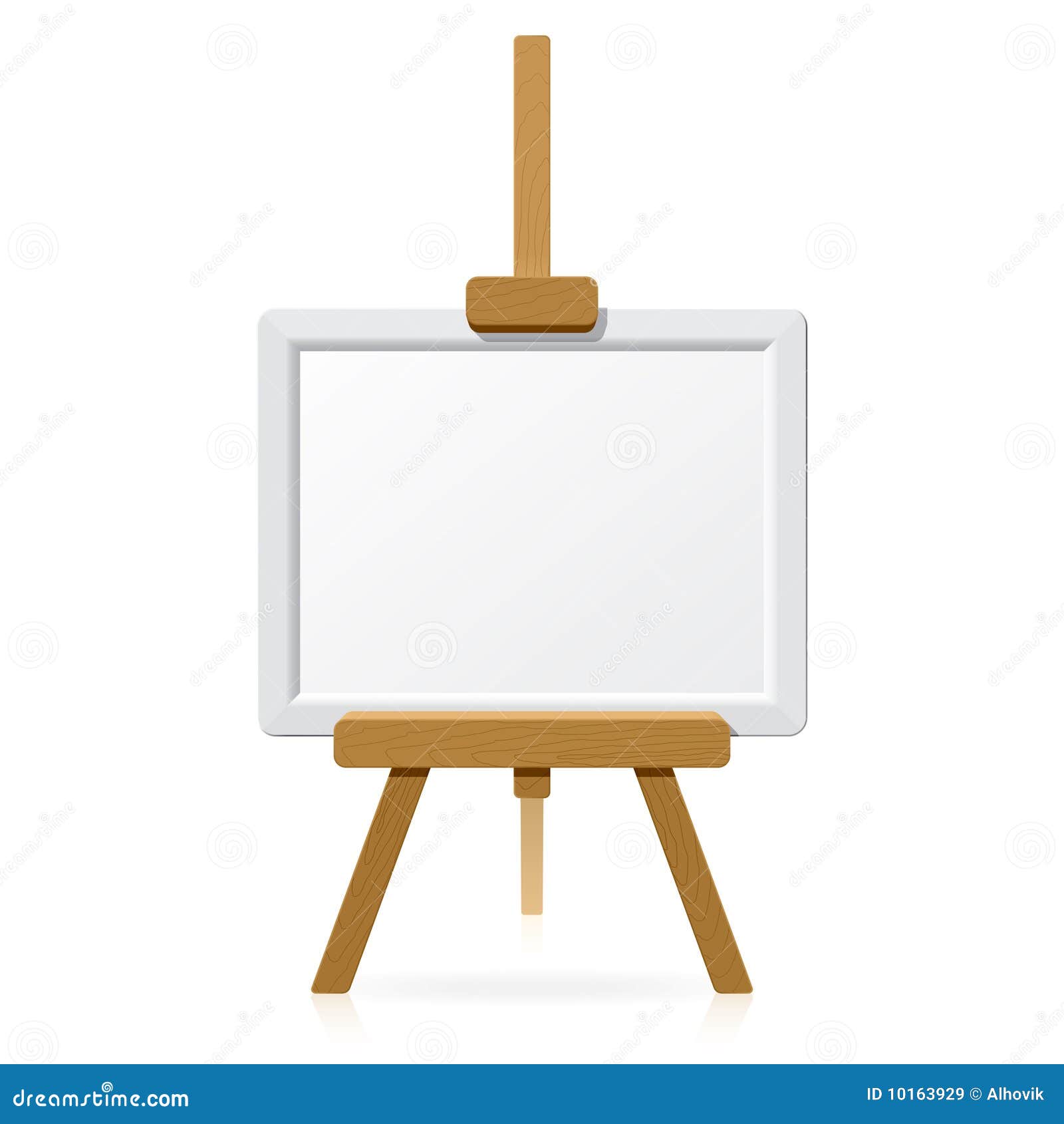 Wooden Easel With Blank Canvas Royalty Free Stock Images 