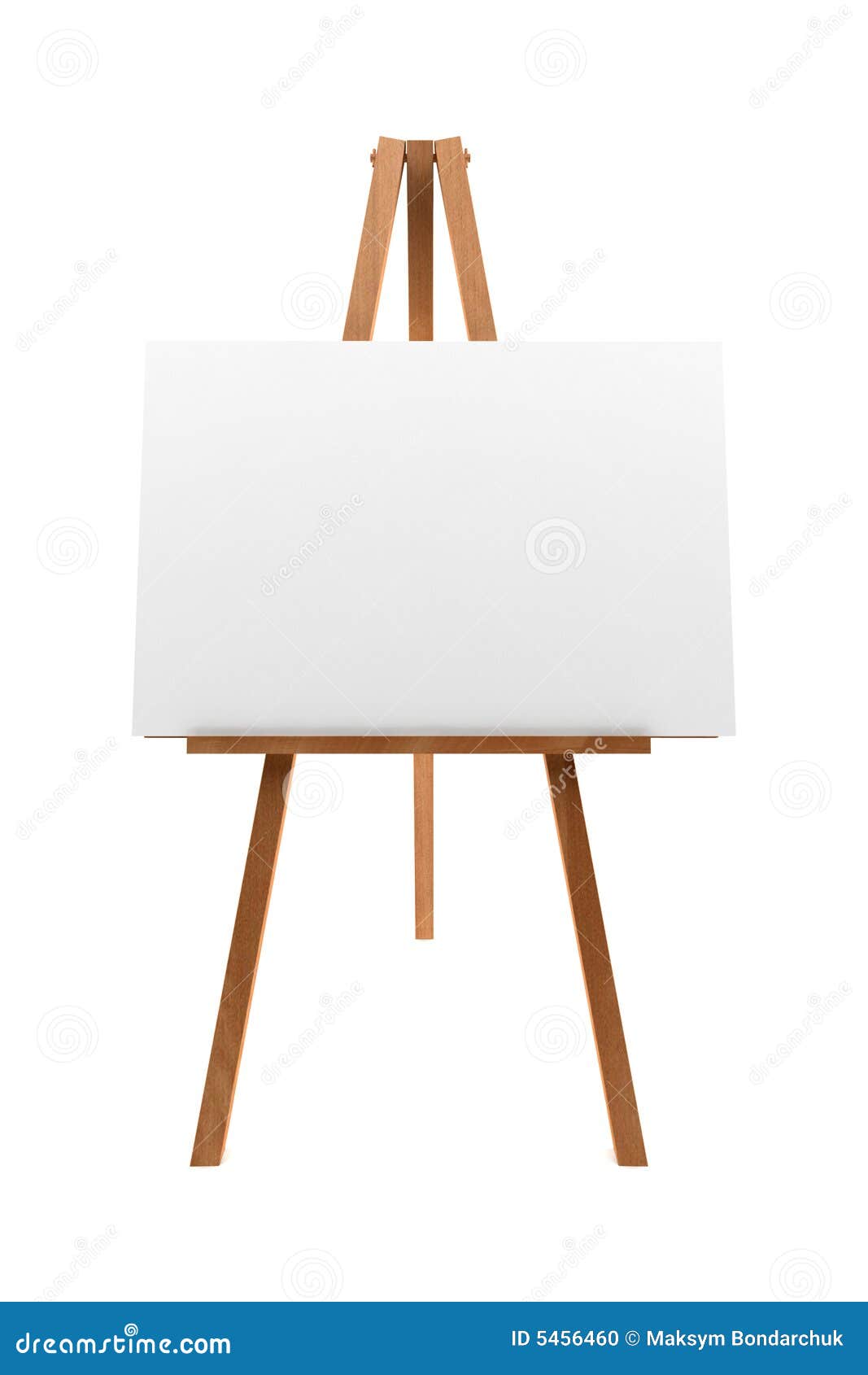 Wooden Easel Blank Canvas Board Painting Tools Children White