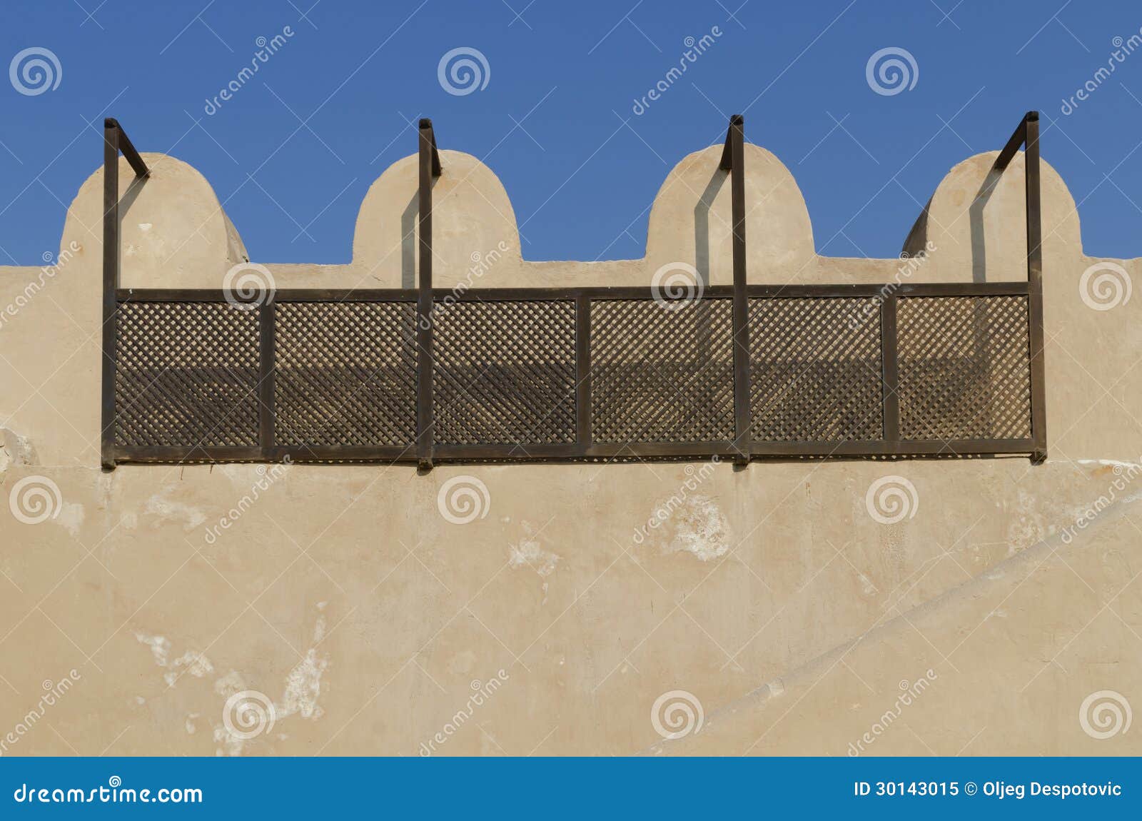 Arabic fort details stock image. Image of fence, middleeast 30143015