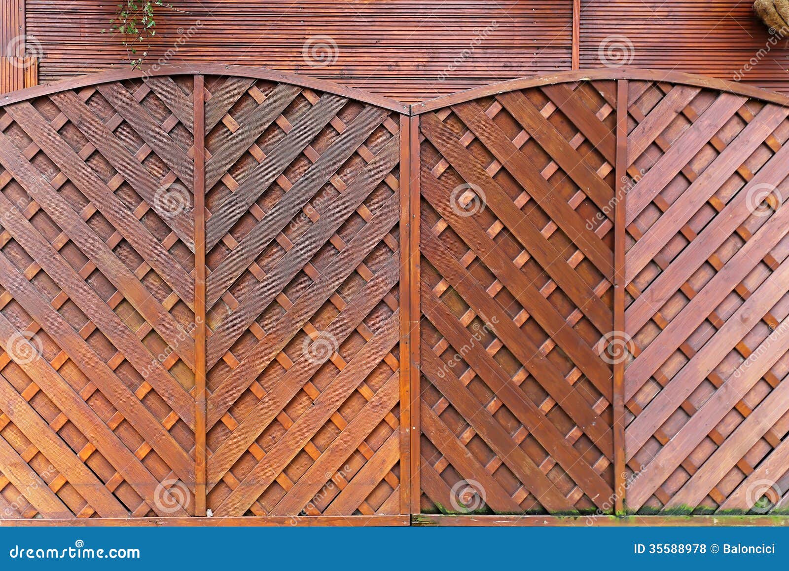 Wooden fencing panels stock photo. Image of fence, panel ...