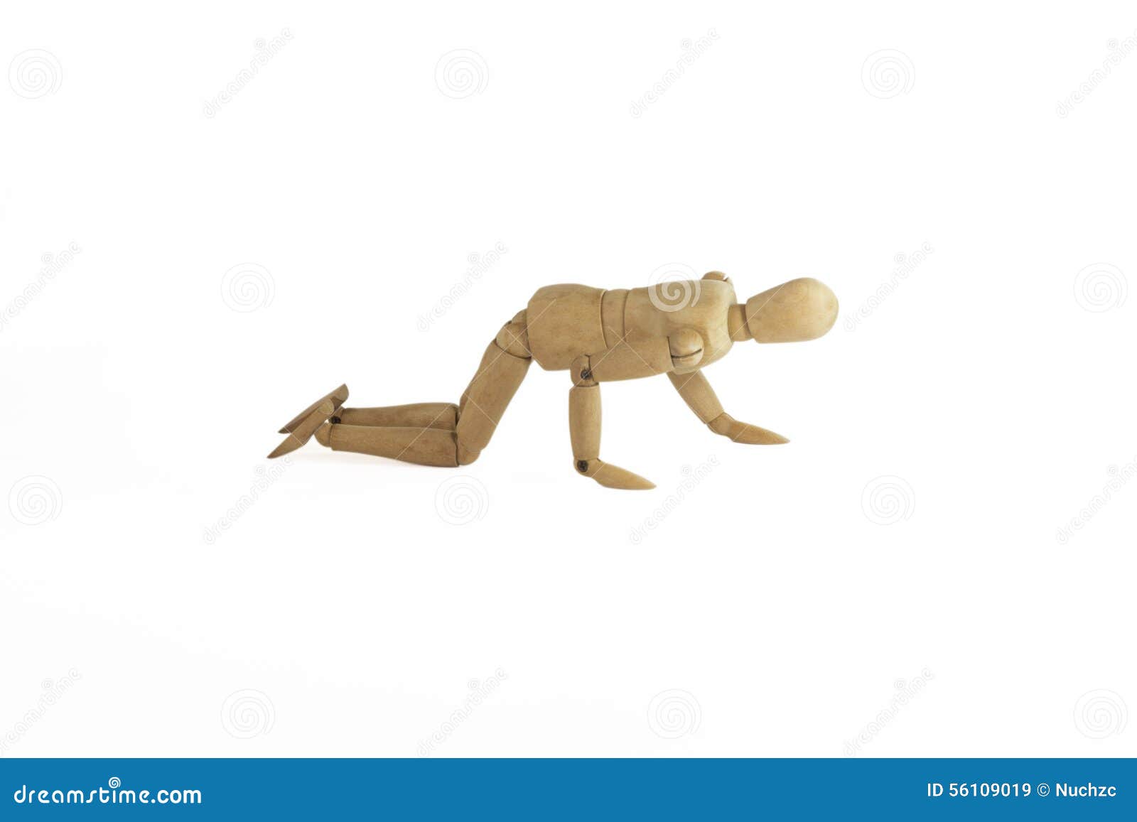 Wooden figure clamber. stock image. Image of clamber 56109019