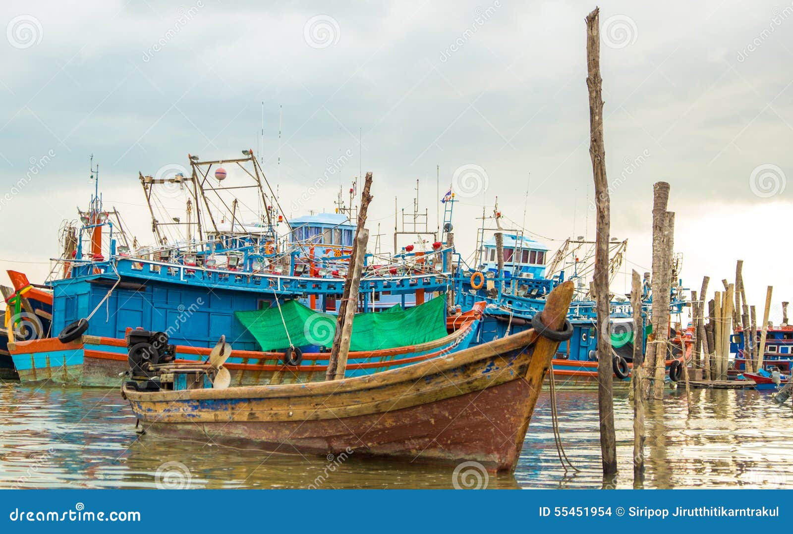 wooden fishing boats