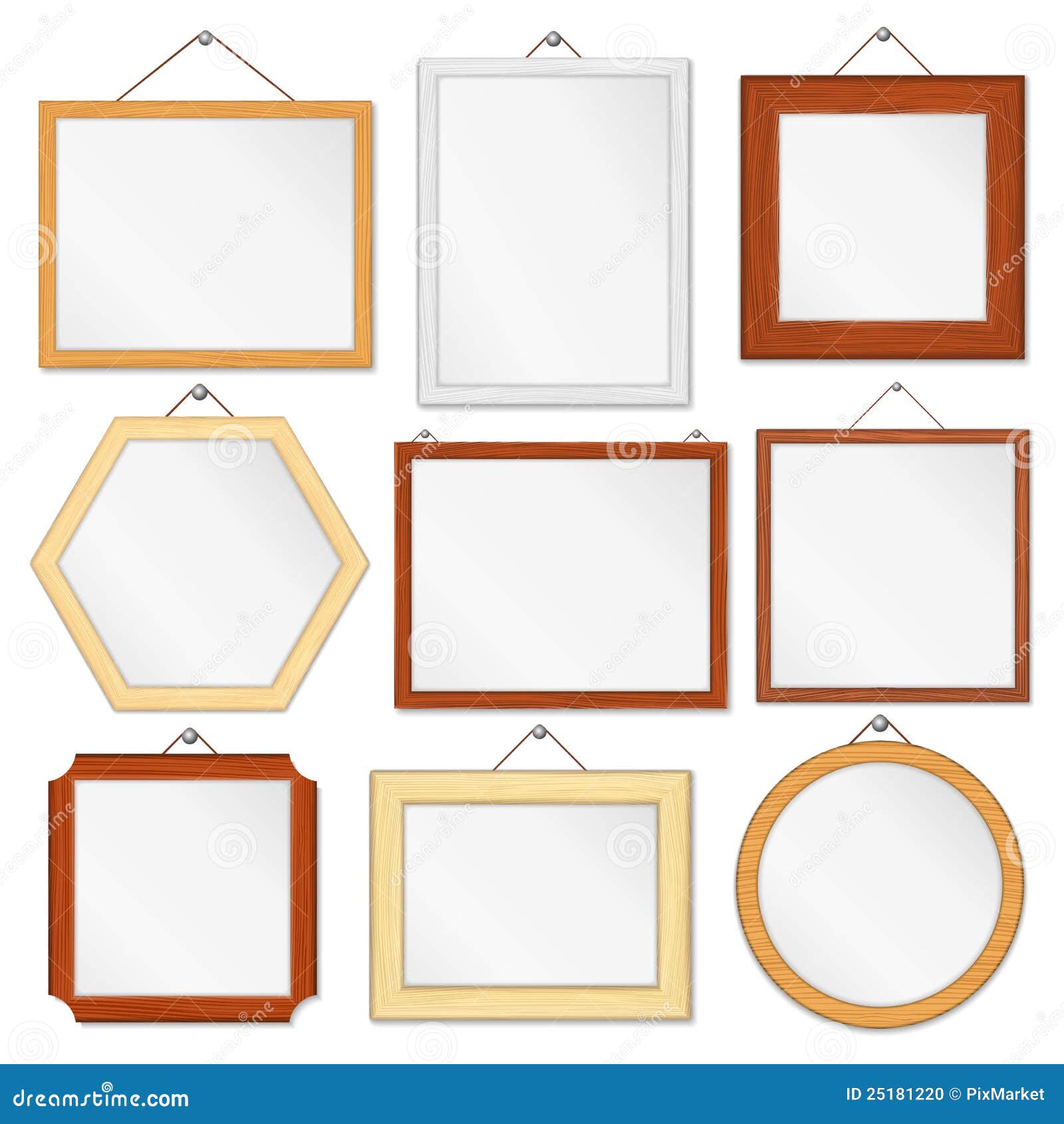 Wooden Frames stock vector. Illustration of album, gallery 25181220