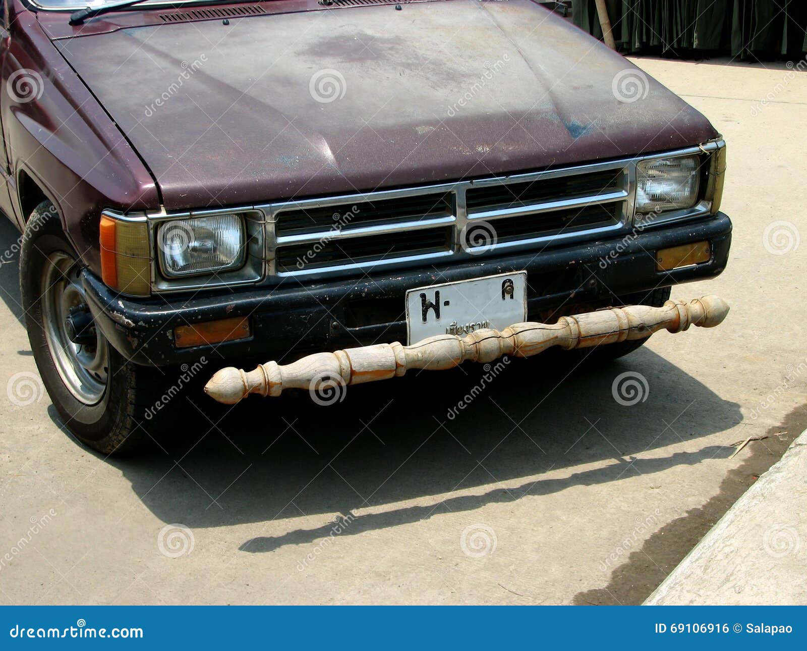 Wooden front bumper stock photo. Image of wooden, bumper 69106916