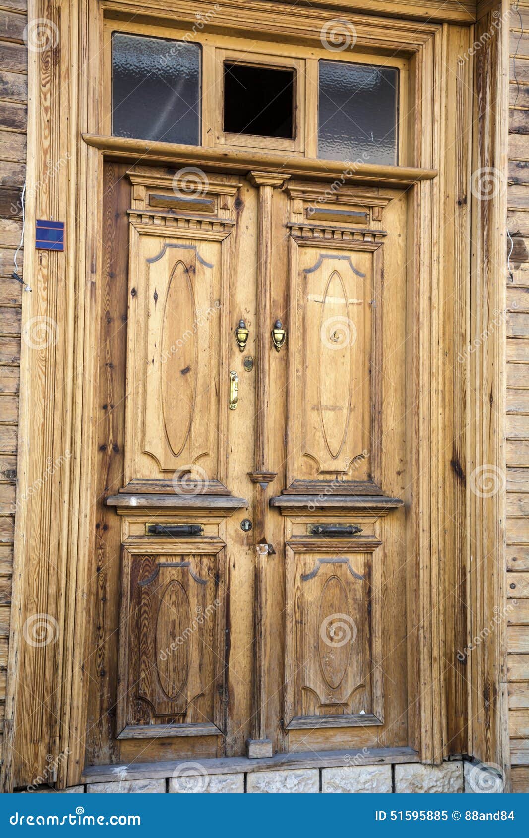Wooden front door stock image. Image of artistic, artwork - 51595885