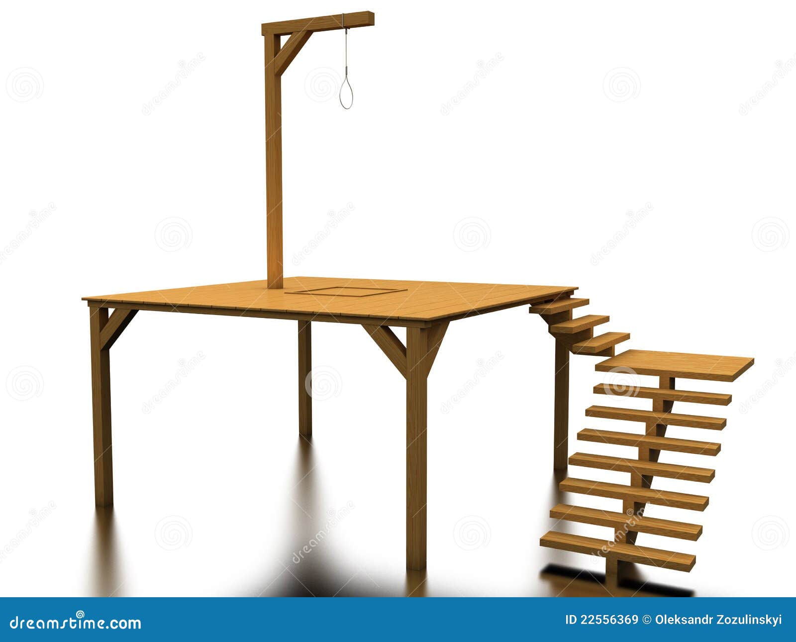 The Wooden Gallows №1 Royalty Free Stock Images Image 22556369