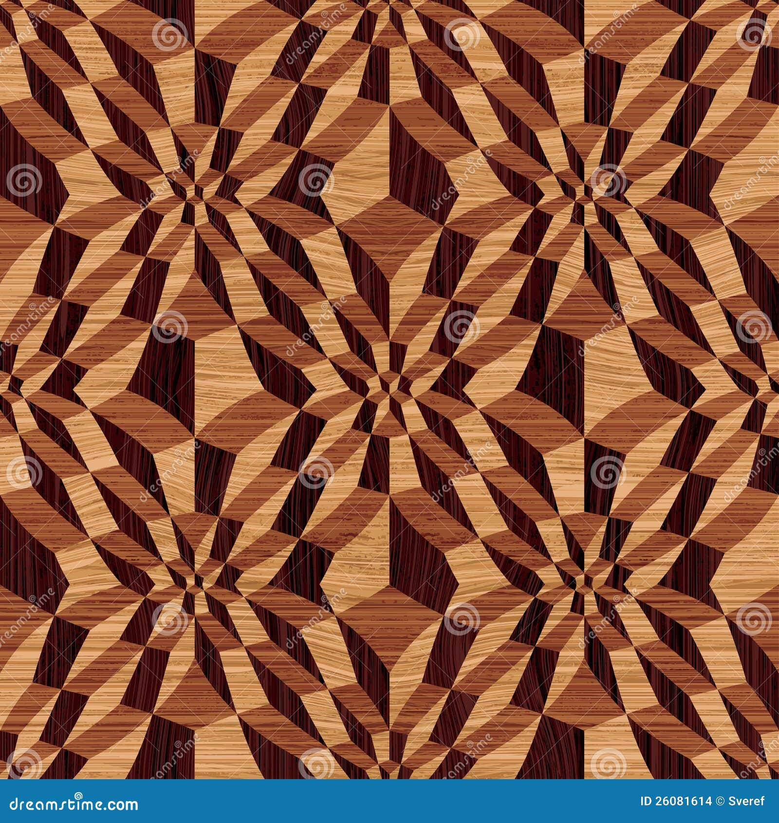 Wooden geometric pattern stock vector. Image of texture 26081614
