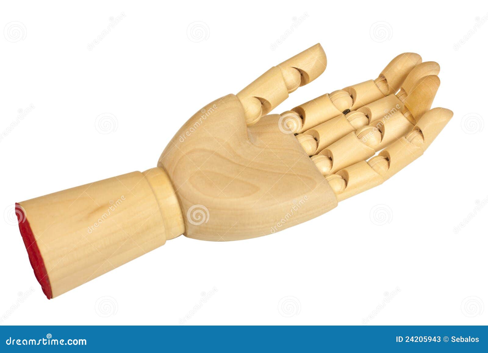 Wooden hand stock image. Image of colorful, joint, isolated 24205943