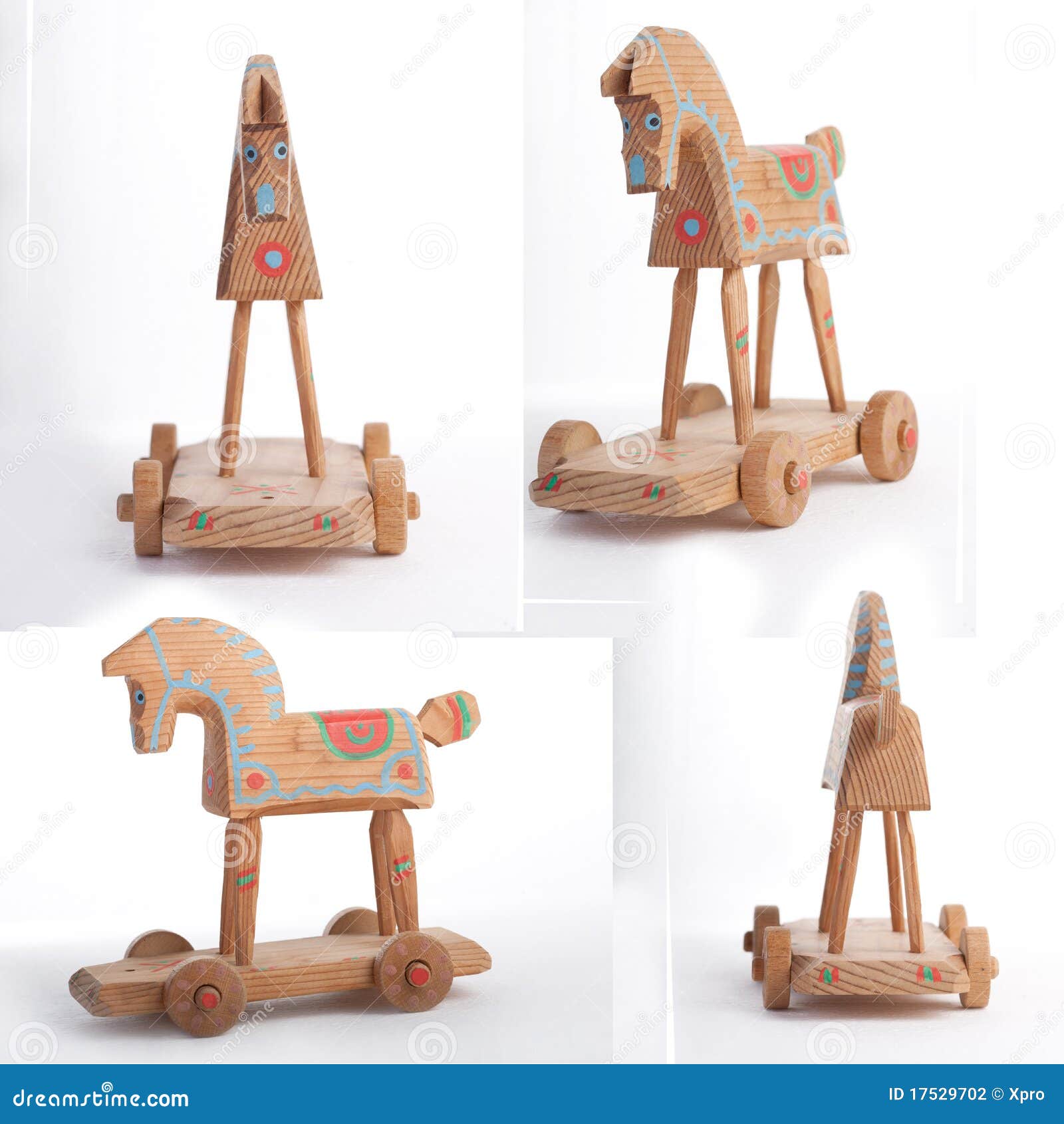 Wooden horse stock photo. Image of simple, horse, memory 17529702