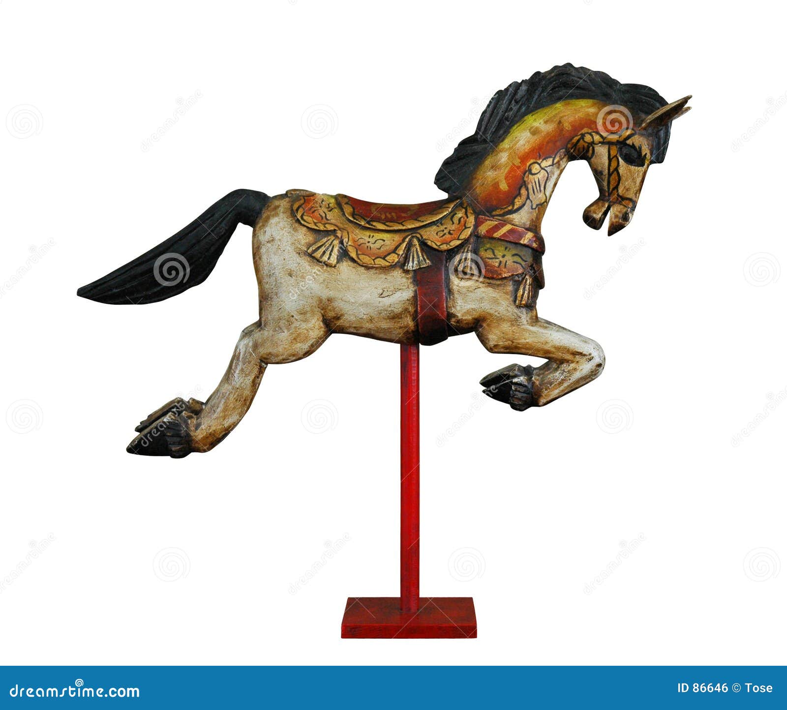 Wooden Horse Royalty Free Stock Image - Image: 86646