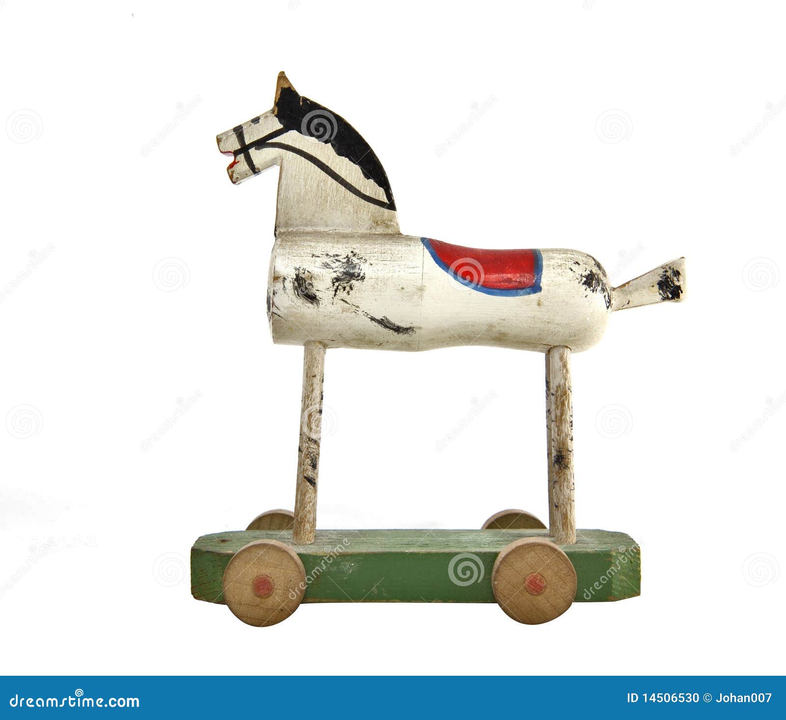 Old Wooden Horsedrawn Farm Wagon. RoyaltyFree Stock Image