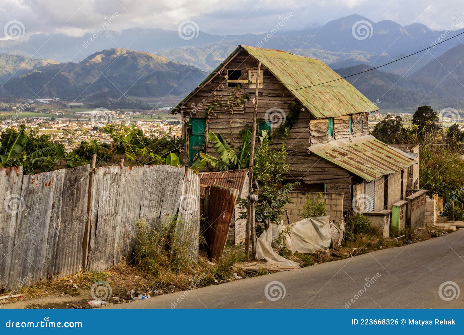 wooden house in constanza, dominican republ