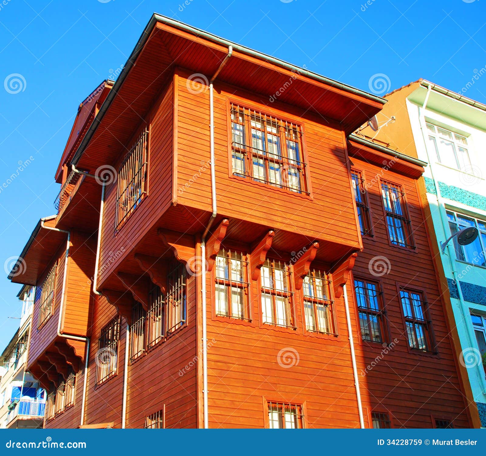 Wooden house stock image. Image of city, house, exterior 34228759