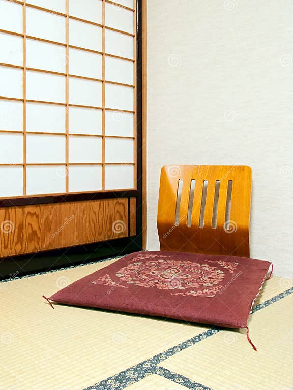 Wooden japanese chair stock photo. Image of kanji, temple 13160786