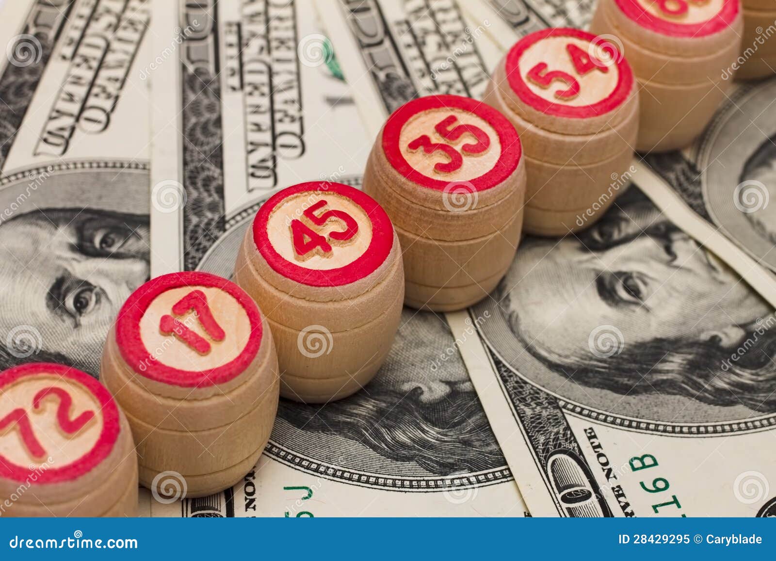 Wooden kegs on the money stock image. Image of leisure 28429295