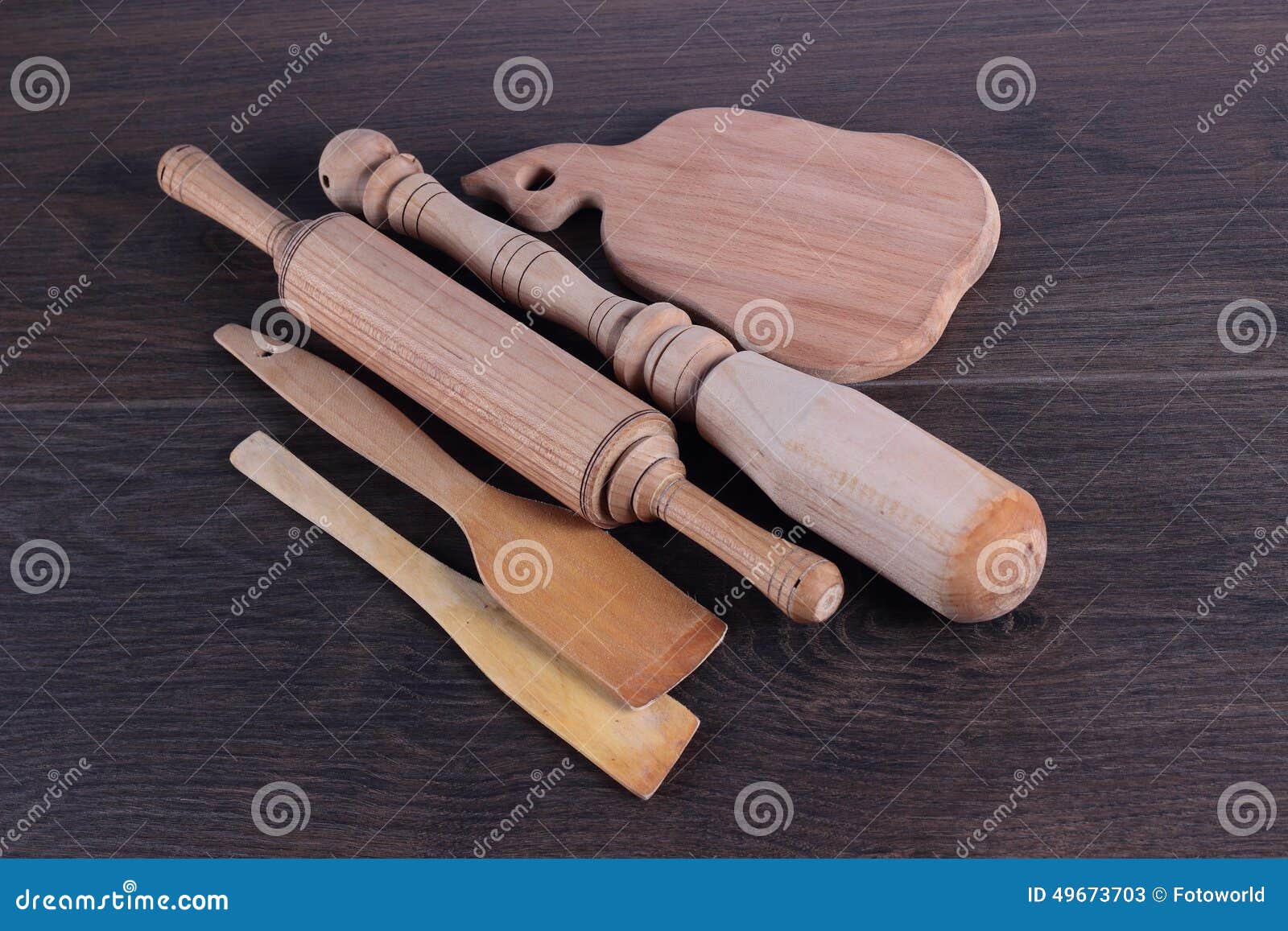 Wooden kitchen accessories stock image. Image of cooking 49673703
