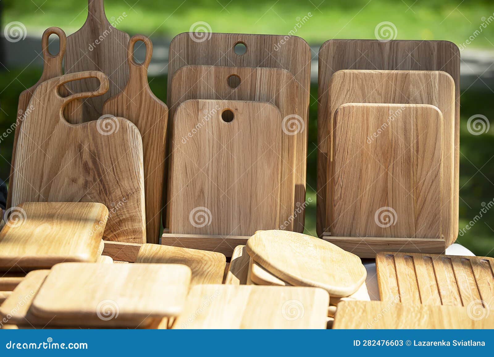 Wooden Kitchen Cutting Boards Stock Image Image of tray, wooden