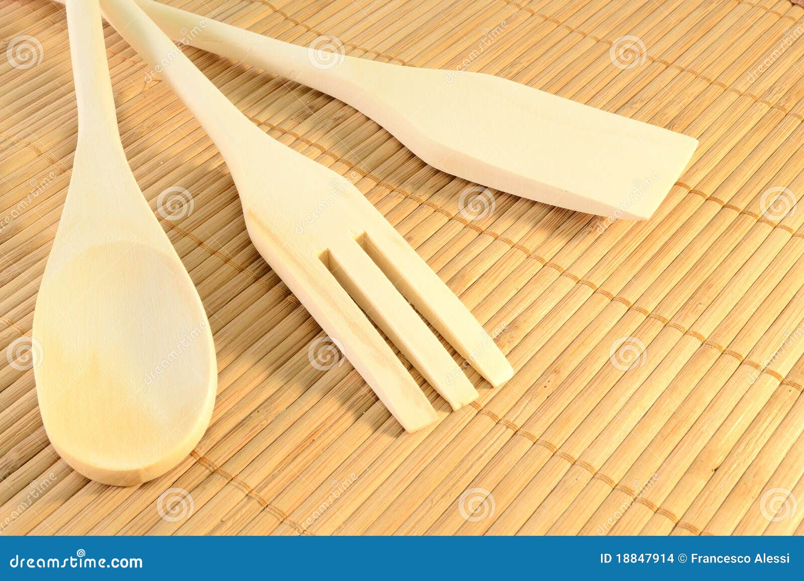 Wooden kitchen tools stock photo. Image of utensil, utensils 18847914
