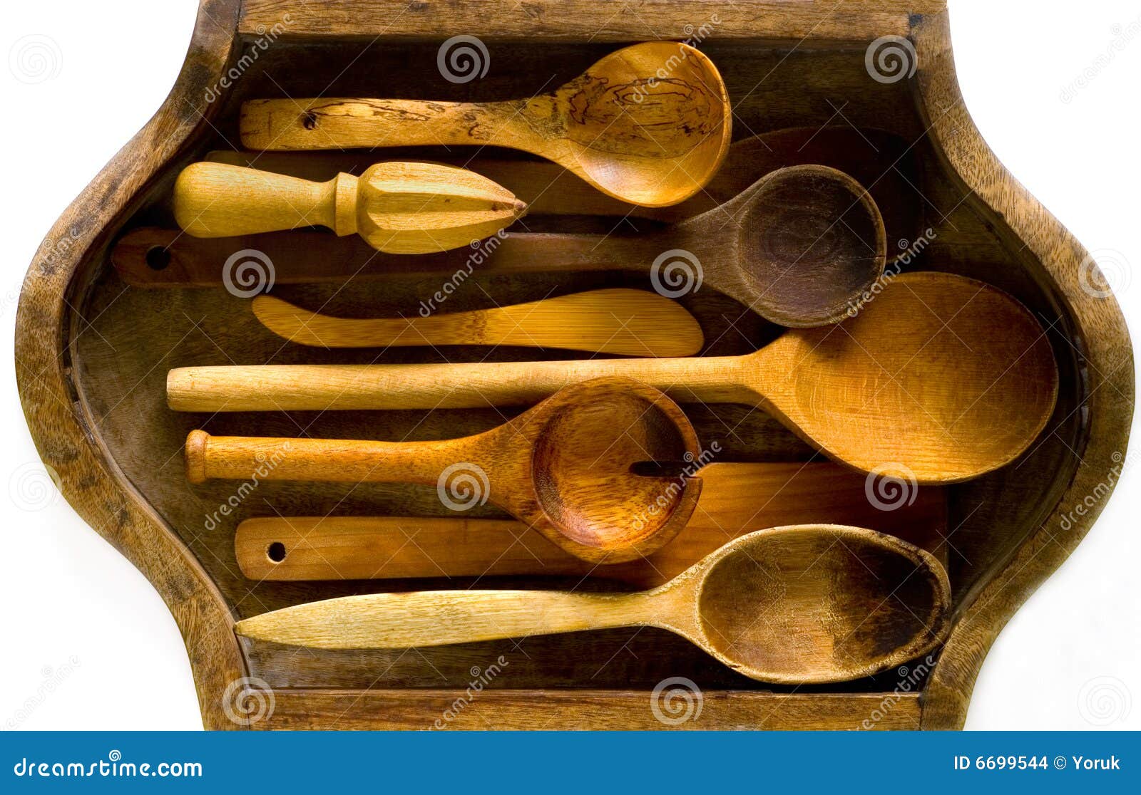 Border of wooden kitchen necessities Stock Photo by ©oocoskun 68950631