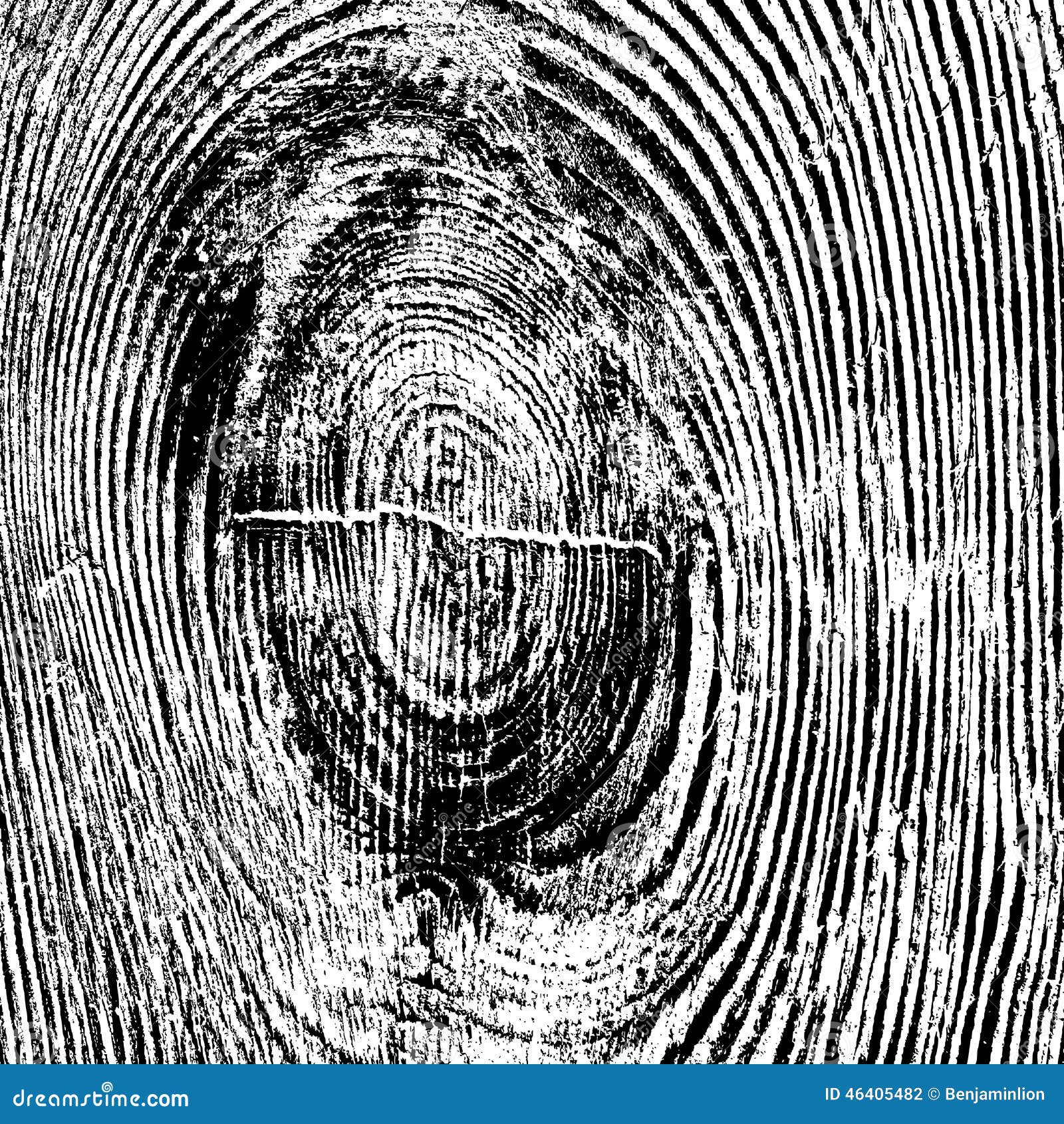 Wooden Knot Distressed Texture Stock Illustration Illustration of