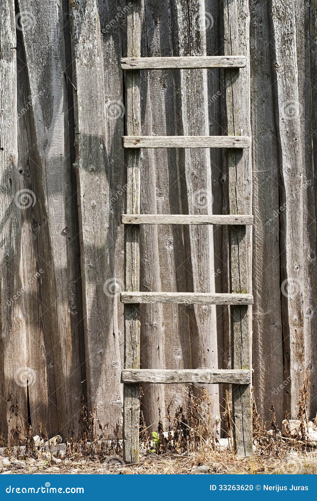 Wooden ladder stock photo. Image of closeup, brown, antique 33263620