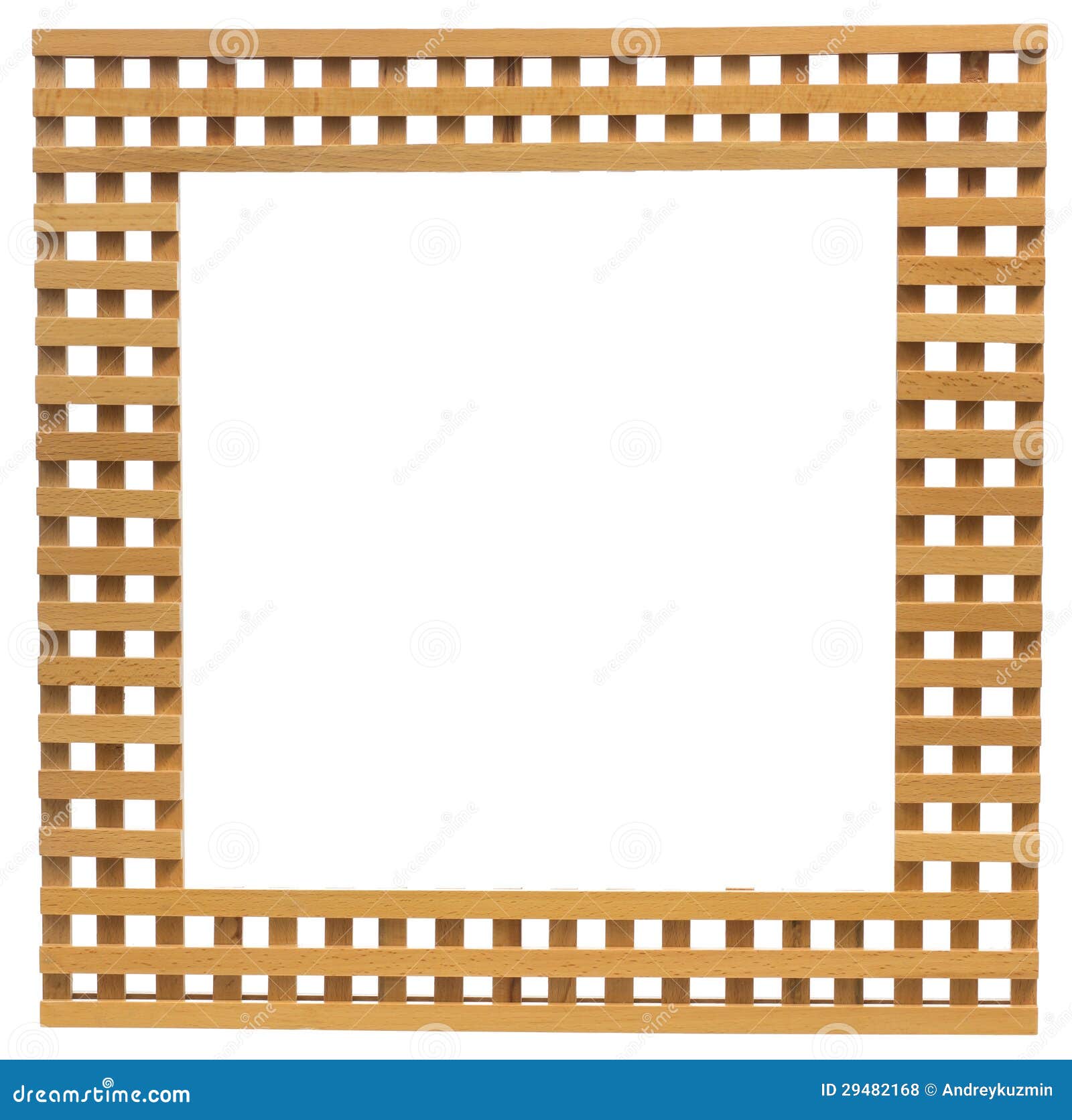 wooden lattice white background