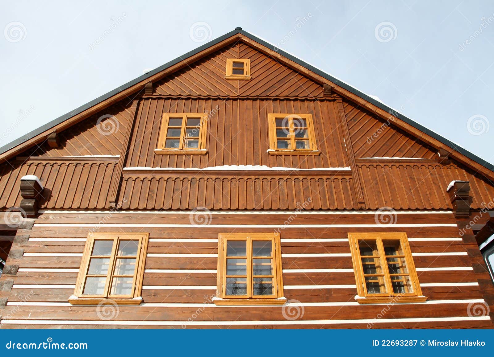 Wooden lodge stock image. Image of lodge, cottage, house - 22693287