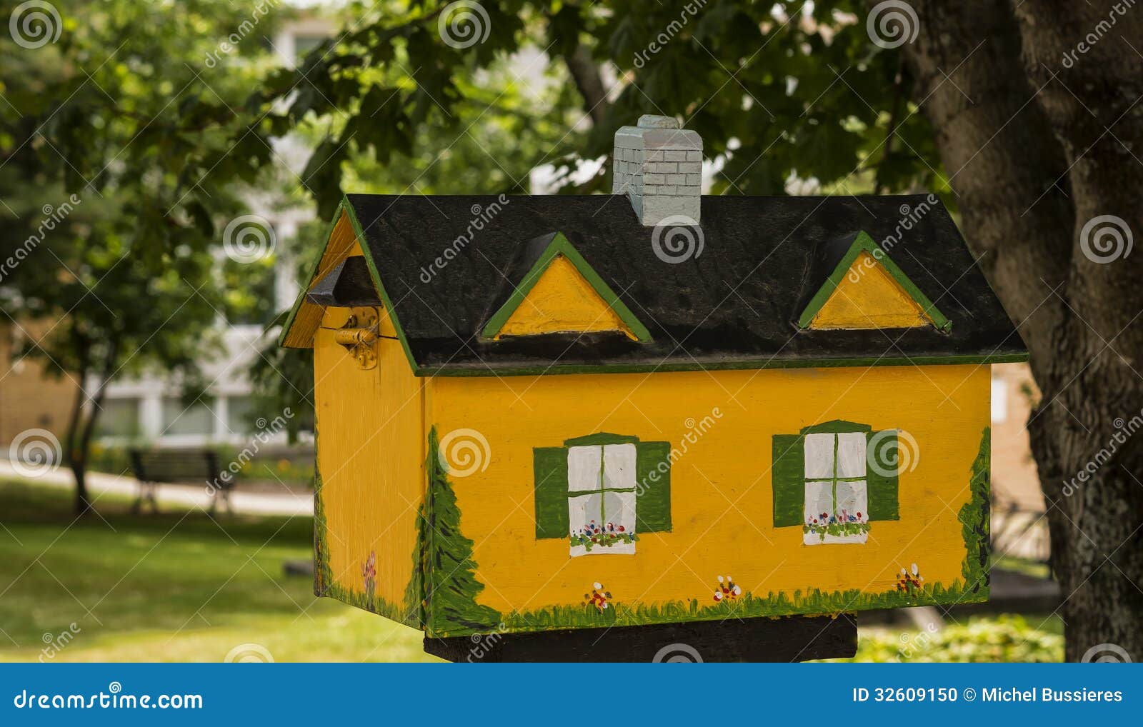 Wooden mailbox stock photo. Image of country, white, mail 