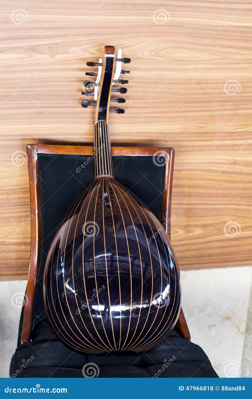 Wooden Mandoline of the Beginning of 20 Centuries Stock Photo Image