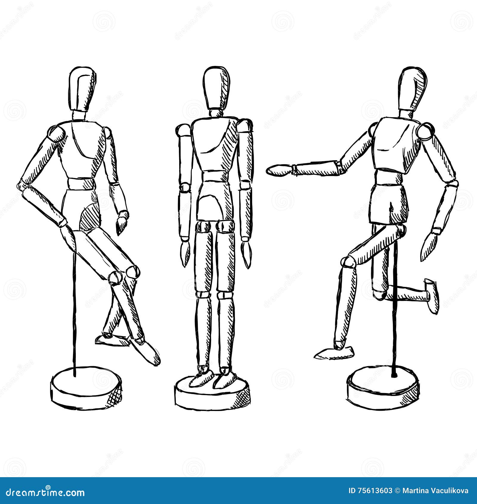 How to draw with wooden mannequin models  PaintingTube