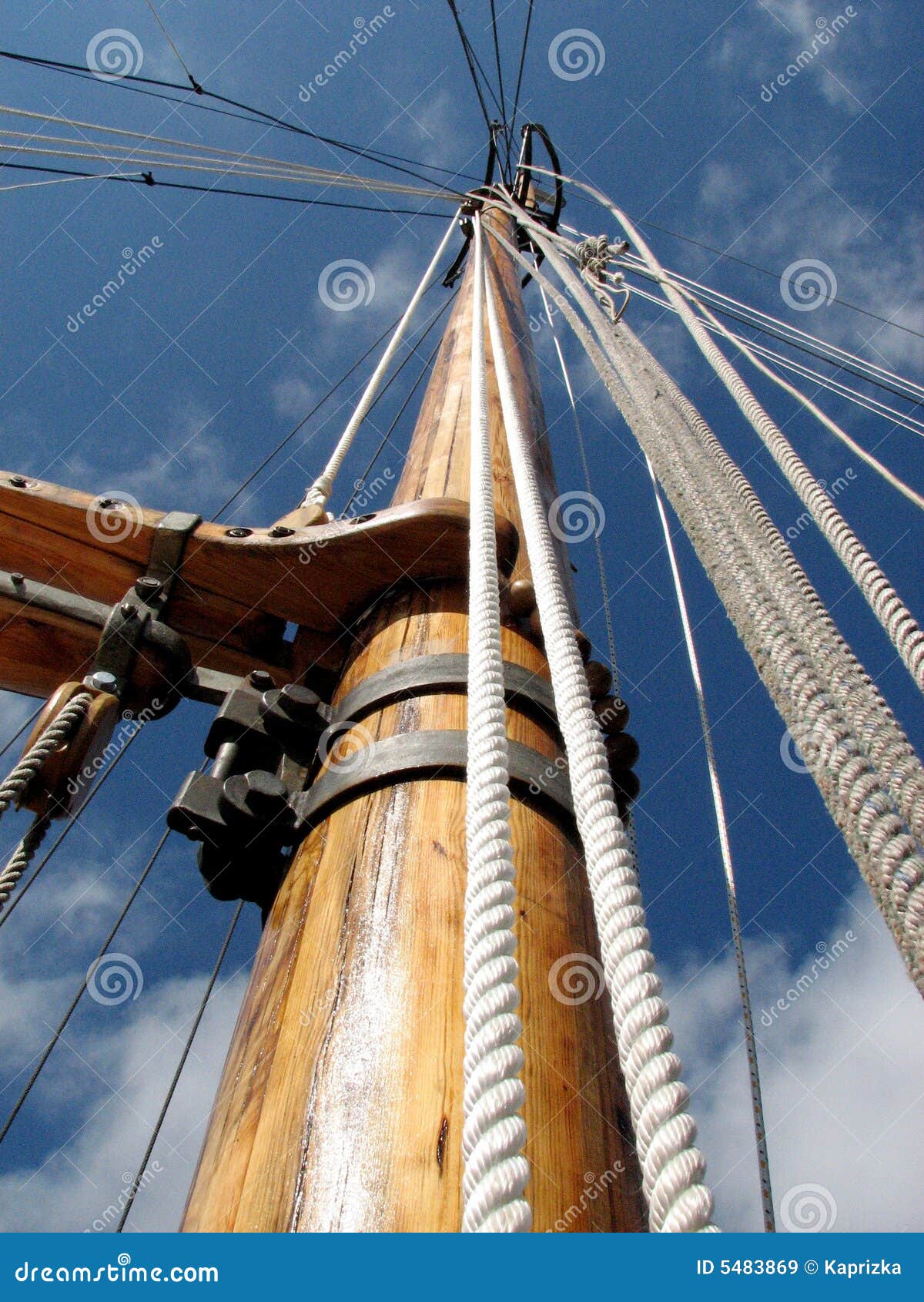 Wooden mast ship stock image. Image of docks, nature, boat ...