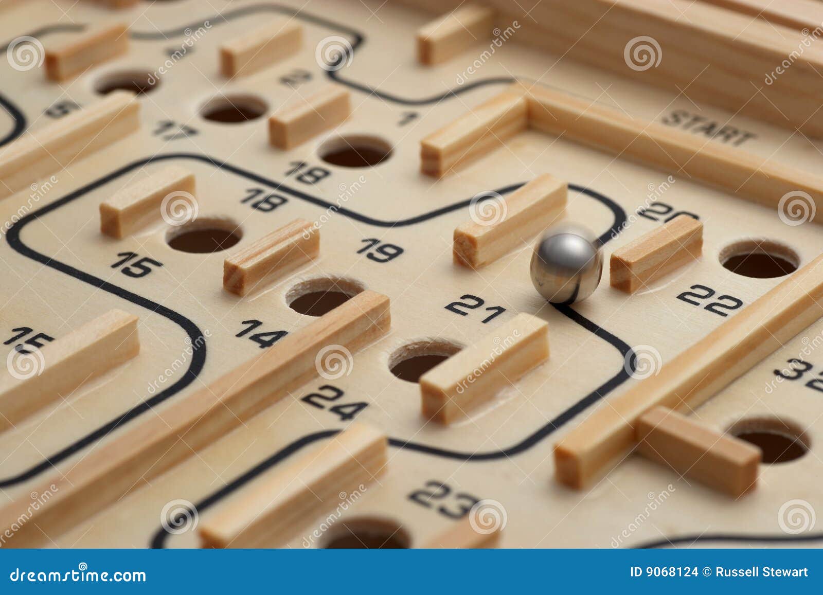 Wooden Maze Game stock photo. Image of maze, wooden, puzzle 9068124