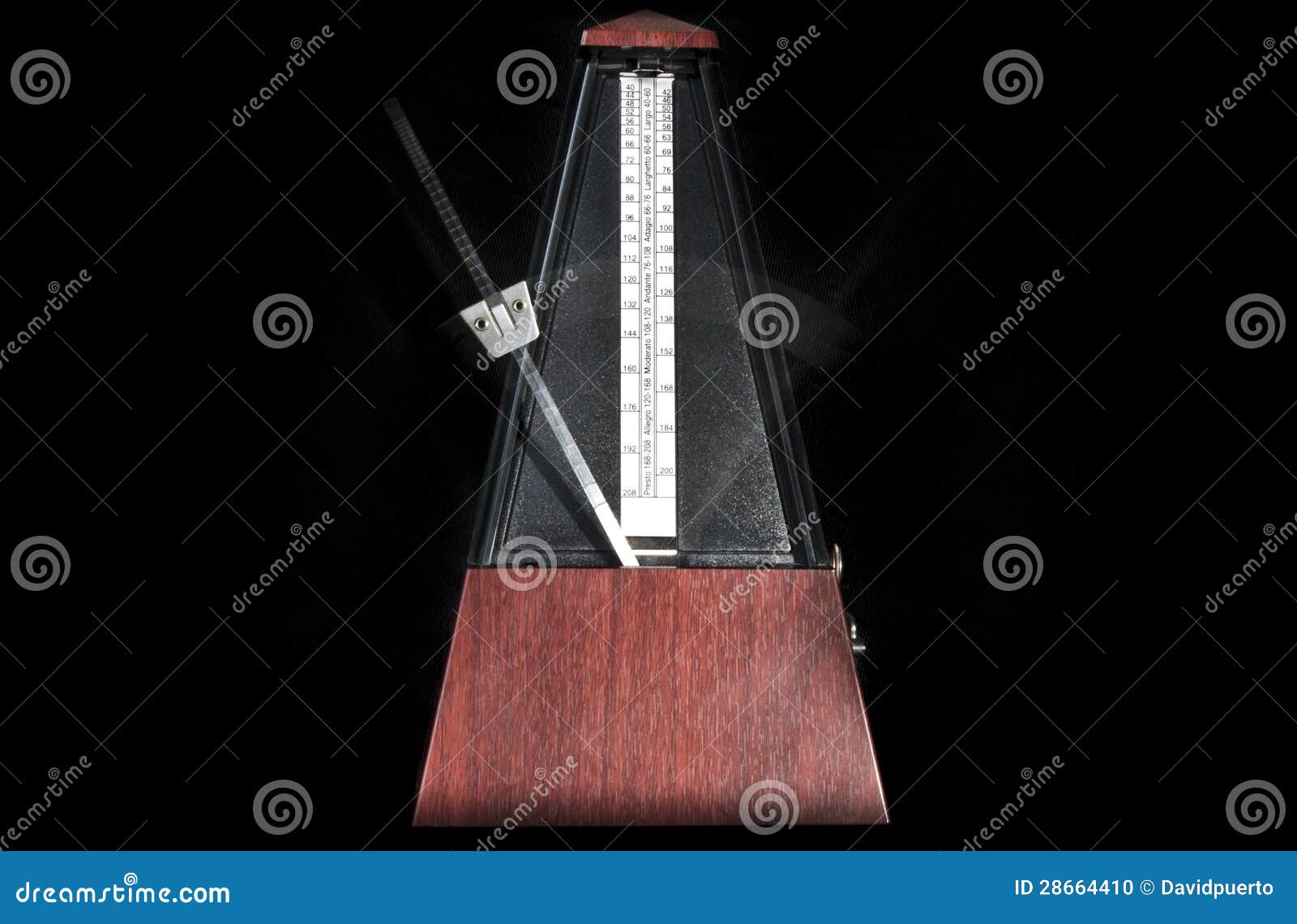 Wooden metronome stock photo. Image of adagio, andante 28664410