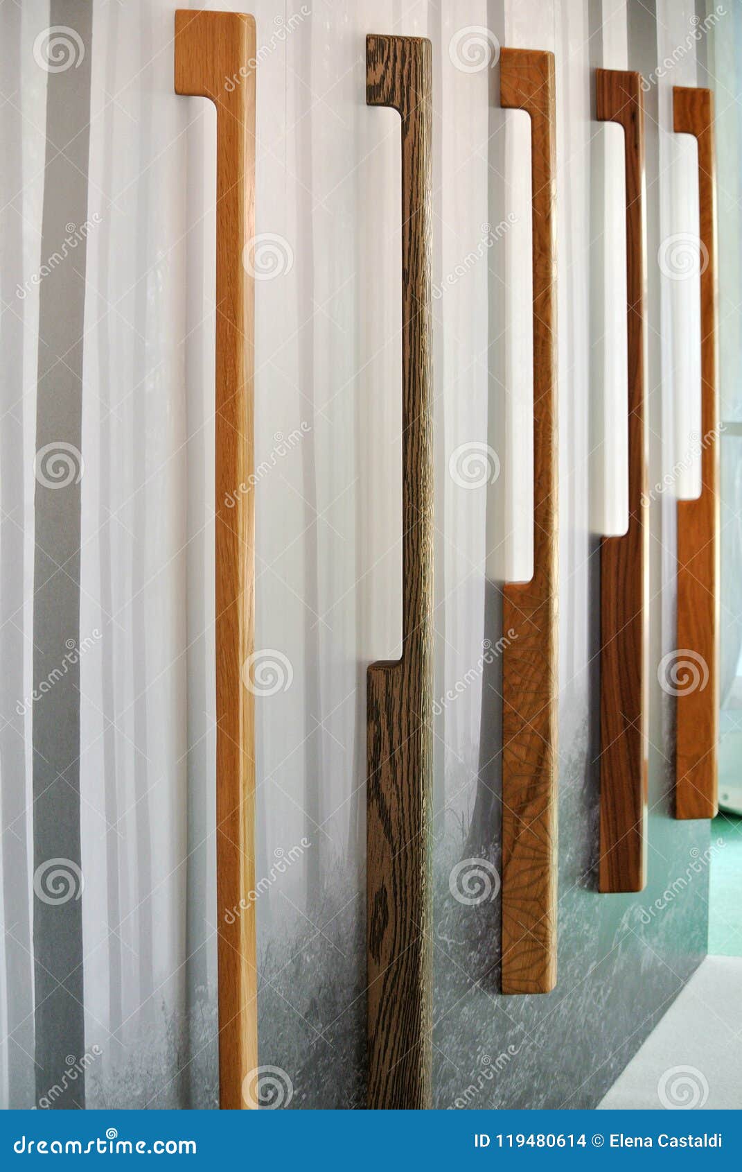 The wooden door handles stock photo. Image of isolated 119480614