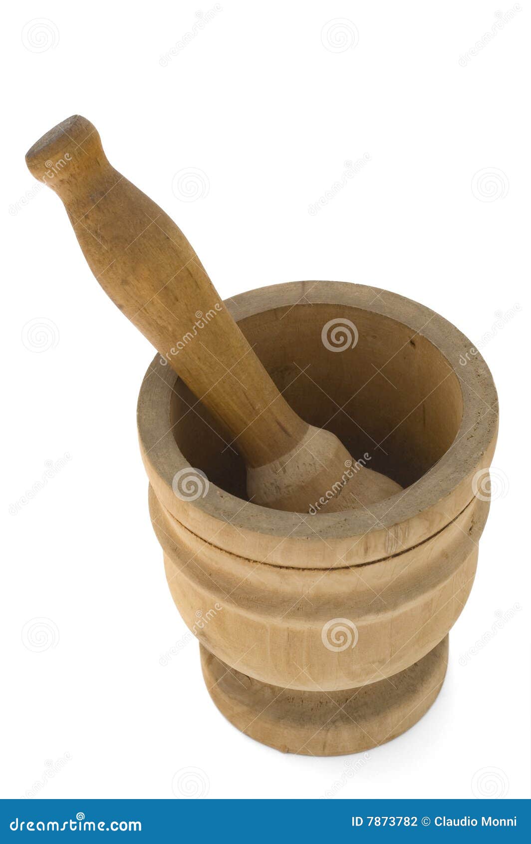 Wooden mortar stock photo. Image of crush, morter, gourmet 7873782